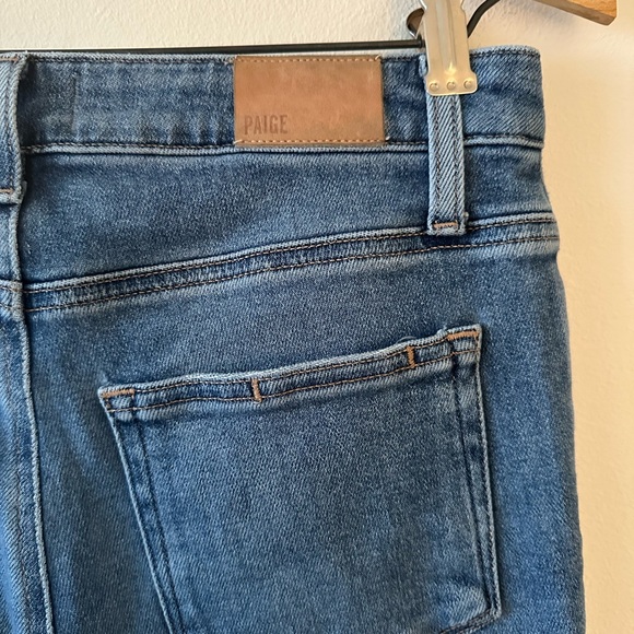 PAIGE Vintage Denim, Cindy Straight Leg Destroyed Hem Jean, Mel Wash, Size 26 - Picture 6 of 11